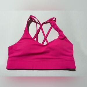 Zyia Neon Pink Strappy Sports Bra women’s size small